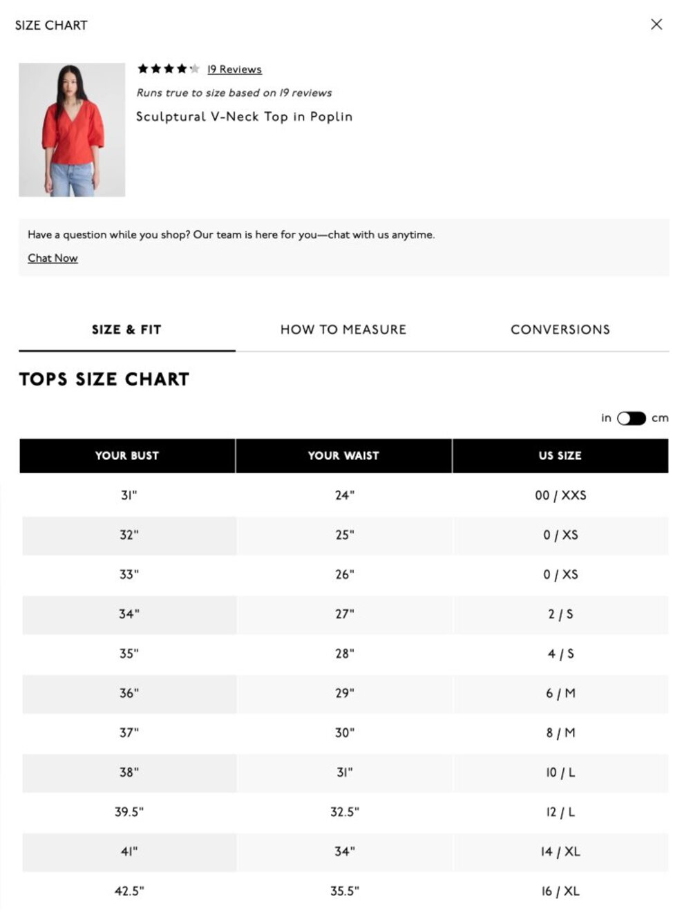 NWT Madewell Sculptural V-Neck Cotton Poplin Top Red Size 4 Capsule Wardrobe - Picture 11 of 11